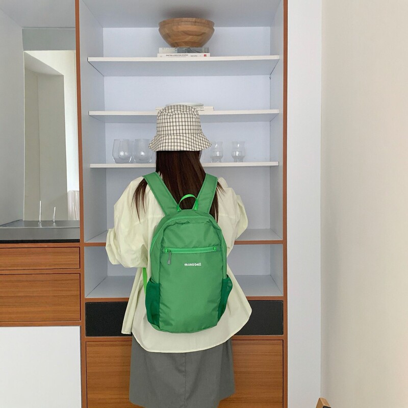 Montbel* Nylon 15L Backpack Large Capacity Commuter Travel Backpack Simple Versatile School Bag Waterproof