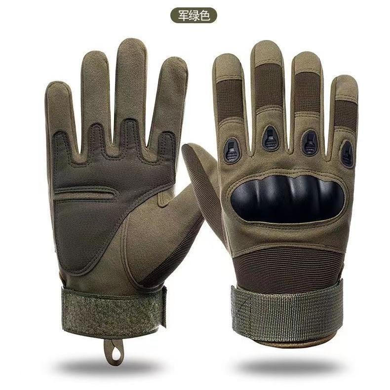 Guantes tácticos protector de mano largo de los hombres lecciones anti-corte antideslizante resistente al desgaste transpirable equitación guantes de escalada
