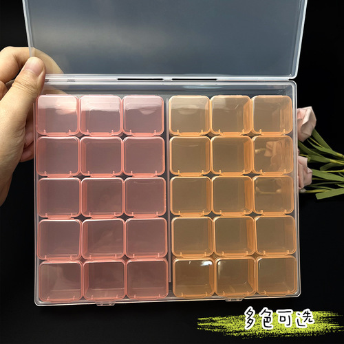 Jewelry Box Dustproof and Oxidation-Proof Earrings Ins Multi-Compartment Portable Multi-Function Clear Storage Box Wholesale