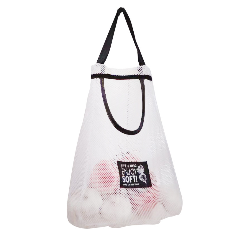 Bolso de mano montado en la pared, bolsa colgante multifuncional para frutas y verduras, bolsa de malla para almacenamiento con cabeza de ajo, bolsa de almacenamiento para cocina, jengibre y cebolla