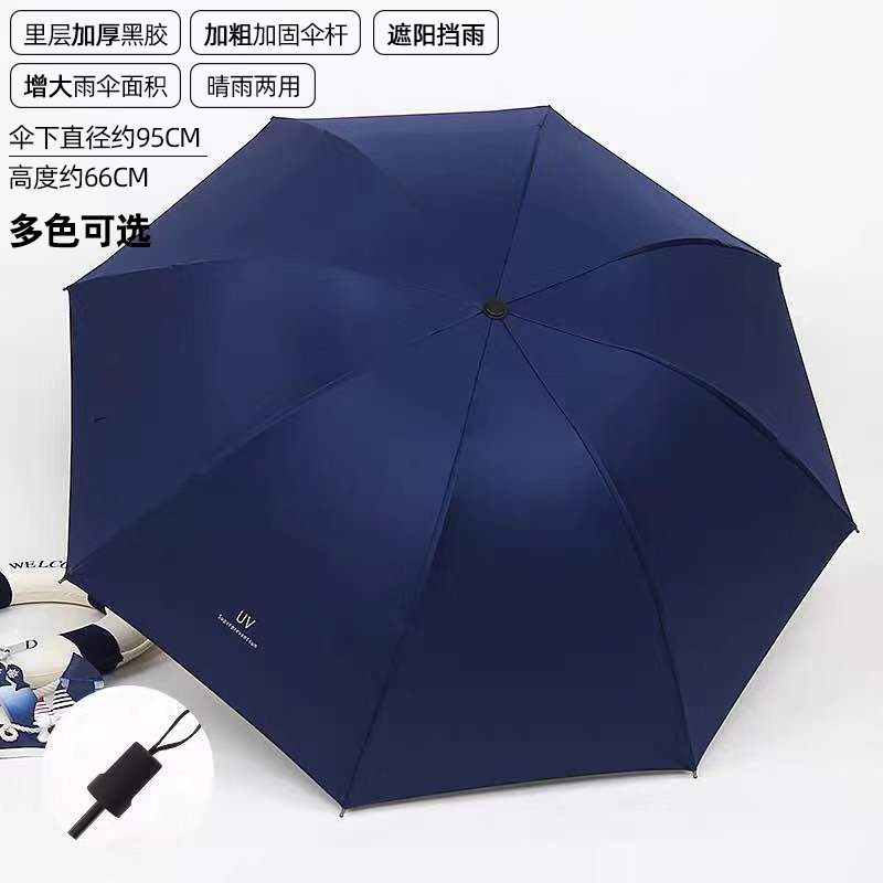 大量卸売りUV黒ゴム日焼け止め日傘折り畳み晴雨両用広告プレゼント全自動傘メーカー|undefined