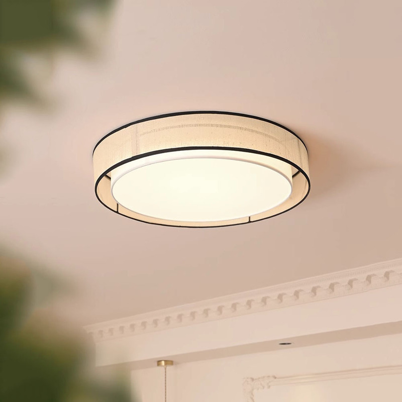 Cross-Border Mid-Century Style Bedroom Ceiling Lamp Retro Ceiling Japanese Wabi-Sabi High-End Modern Simple Living Room Study Lamp