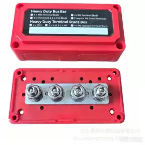 RV Yacht M8 4-way Busbar, 300A high-current 48V copper busbar, USP wiring busbar