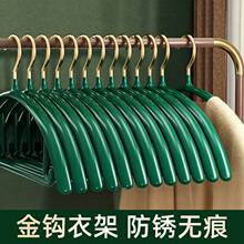 网红金钩半圆浸塑衣架无痕防滑家用收纳不起包晒衣服撑子晾衣批发