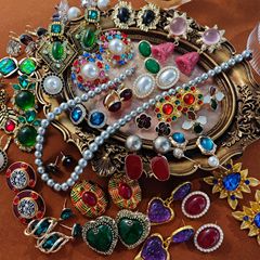 シルバーピン中古フレンチドリップオイル入れドリル宮廷イヤリング秋冬レトロヴィンテージ高級感アクセサリー耳飾り