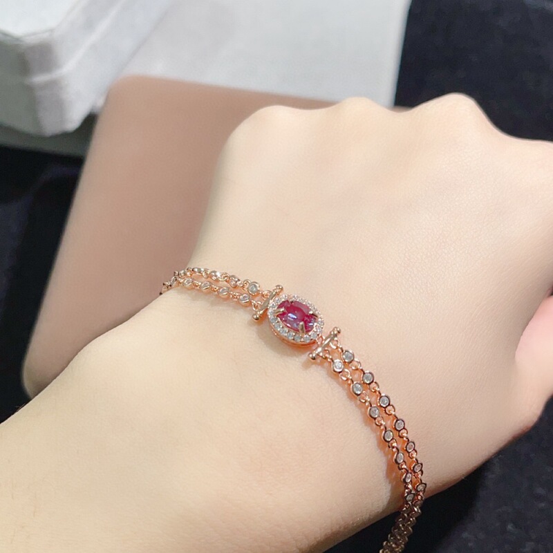 S925 sterling silver laboratory alexander stone bracelet fashion small oval 5*7mm bracelet wholesale S925 sterling silver laboratory alexander stone bracelet fashion small oval 5*7mm bracelet wholesale