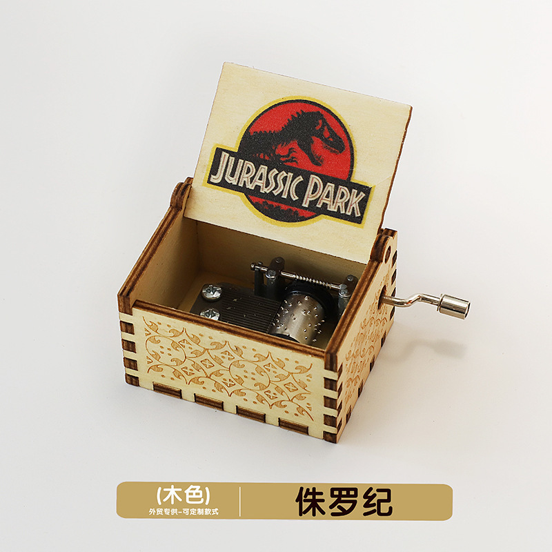 木製オルゴール装飾品古典的な彫刻手回しオルゴールクリスマス工芸品ギフトギフト在庫あり|undefined