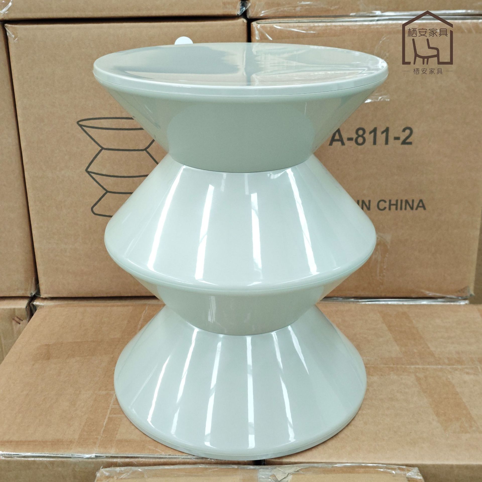 Ins sofá lado de varios pequeños taburetes rojos pequeños taburetes redondos creativos de cabecera de la mesa de té adornos de fábrica personalizados