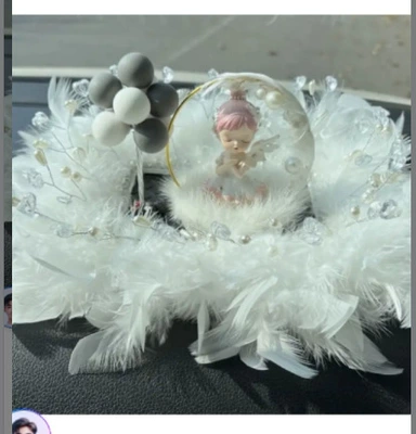 Heart Beads Mat Goddess Car — Car ornaments - 63balloon-mat-doll
