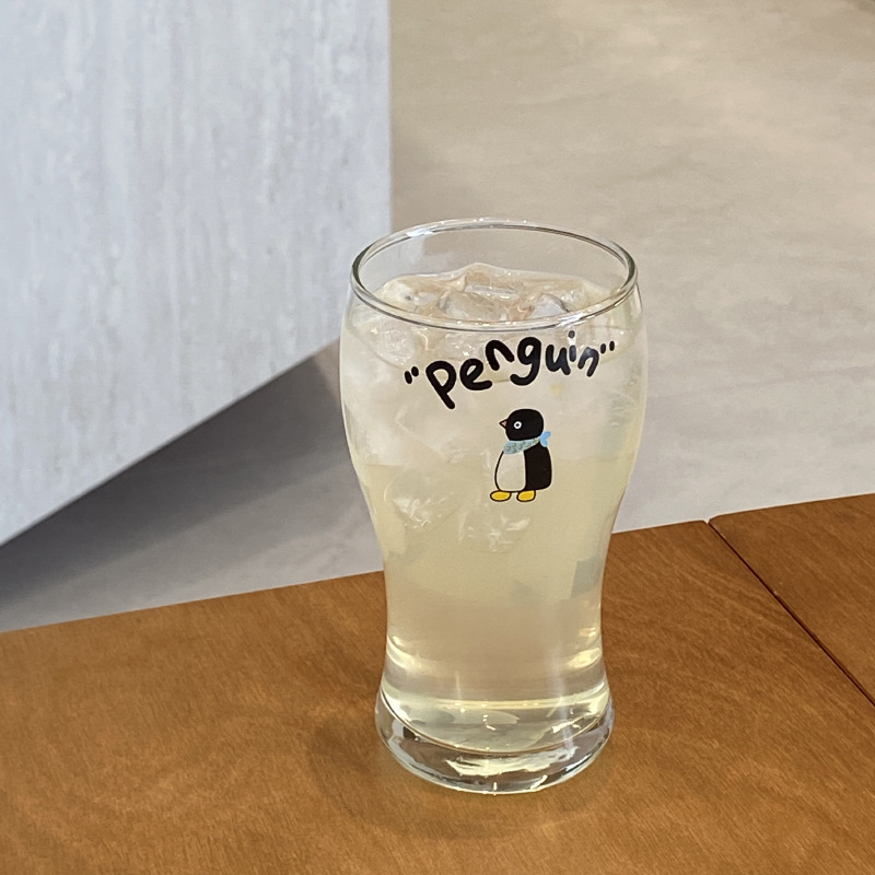 忙しい自家製かわいいペンギンジュースカップ夏insレトロなビールマグ大容量コールドカップ|undefined