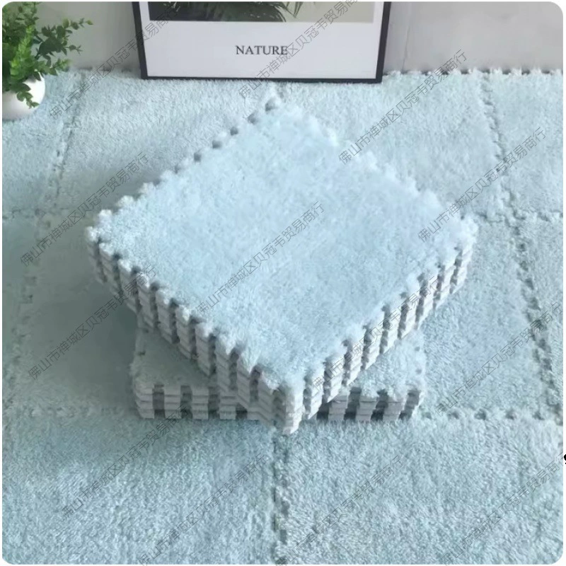 Подушка на полу пушистый ковер утолщение зимой теплая спальня детская комната сшивание плюшевых ковриков