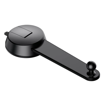 17mm ball head phone holder Car phone holder - round-flat-suction-cup-model-black