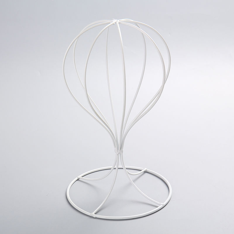 Simple negro sombrero de hierro estante moderno de almacenamiento doméstico que forma el sombrero soporte tienda de ropa simple pantalla sombrero estante