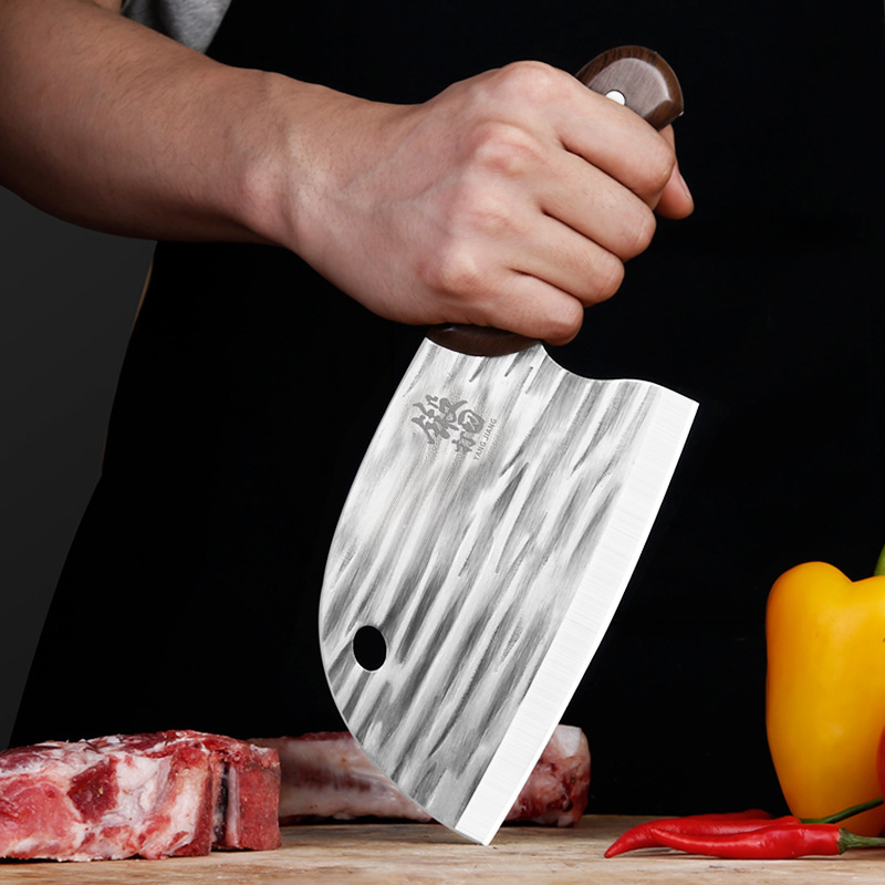 Yangjiang cuchillo de cocina doméstico Longquan cuchillo de cocina doméstico forjado cortar cuchillo de doble propósito cocinero super afilado cuchillo de corte de huesos cocinero