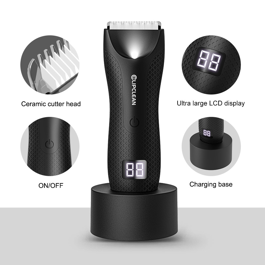 Transfronterizo base de aparador de cabello de visualización digital aparador de afeitar eléctrico para hombres aparador de afeitar privado image 4