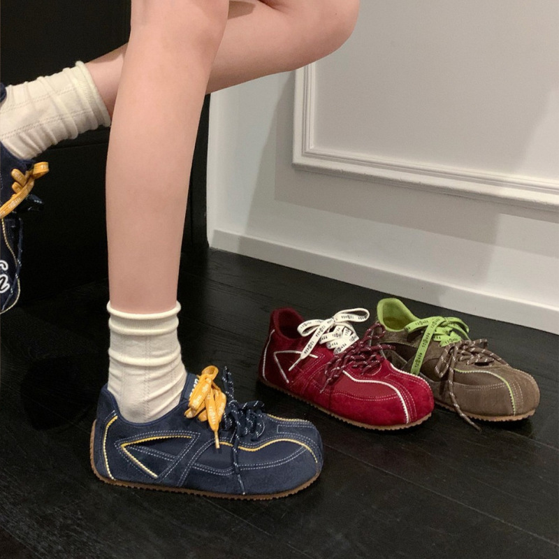 色彩美学～德训鞋女2025秋季新款轻便休闲运动鞋阿甘鞋女款ins潮|undefined