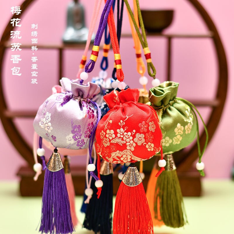 ヨモギサシェ中国風漢服梅の花バッグ車のペンダント蚊よけサシェ空袋中国メーカー卸売|undefined