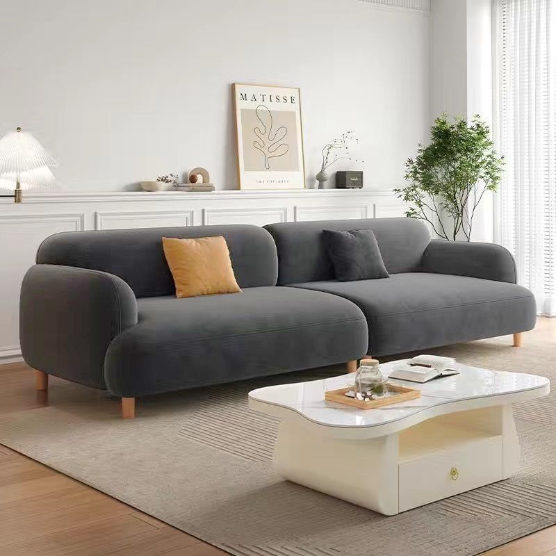 Trendy Small Sofa for Rental Apartments, Living Room, Minimalist Light Luxury Bedroom, Women's Clothing Store Fabric Sofa