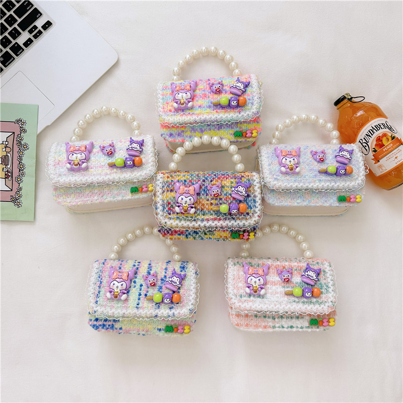 Bolso de las niñas de moda todo fósforo princesa bolsa de cadena 2023 Otoño e Invierno nuevos niños bolsa de mensajero niña bolso