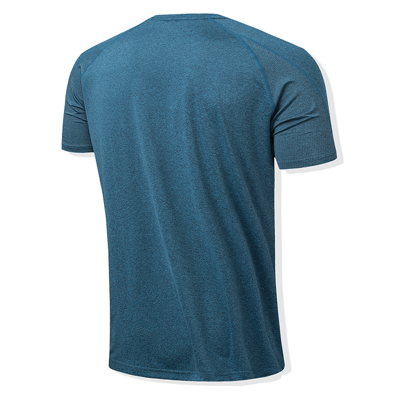 Deportes de verano transfronterizos camiseta de secado rápido correr fitness baloncesto bádminton superior catiónico antibacteriano hombres de manga corta
