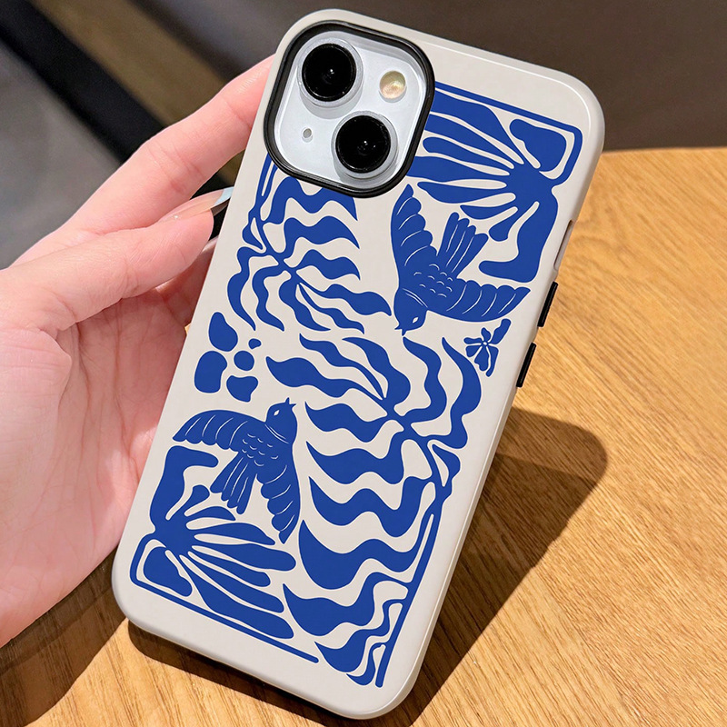 Bird Iphone16Promax/15/14 Niche Film Shell Apple 17/12/11 Protective Shell Two-In-One Xr