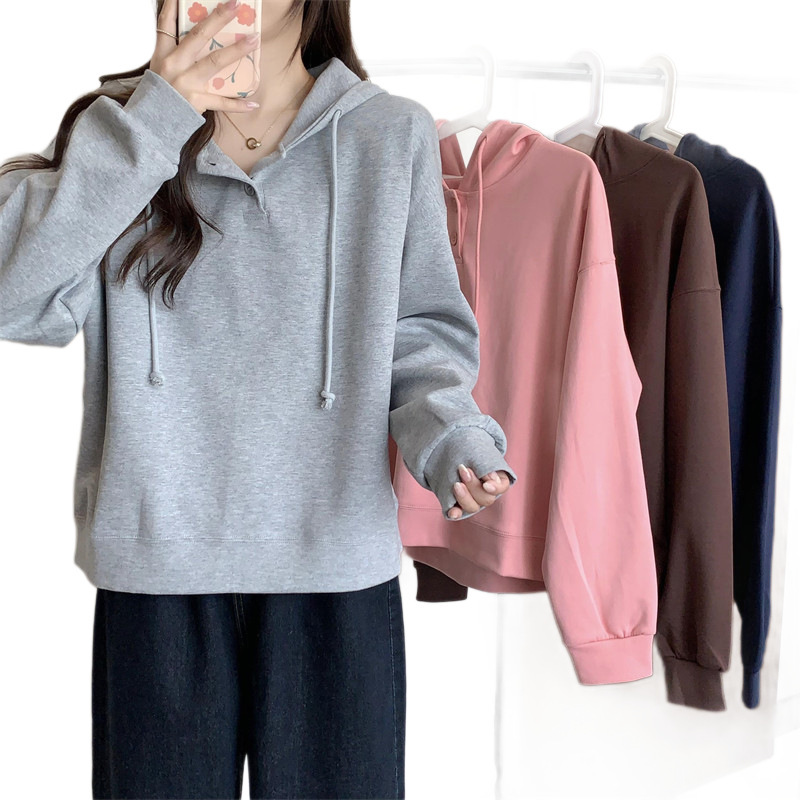 ins超火卫衣女春秋薄款宽松韩版潮学生百搭长袖带帽衫上衣服外套|undefined