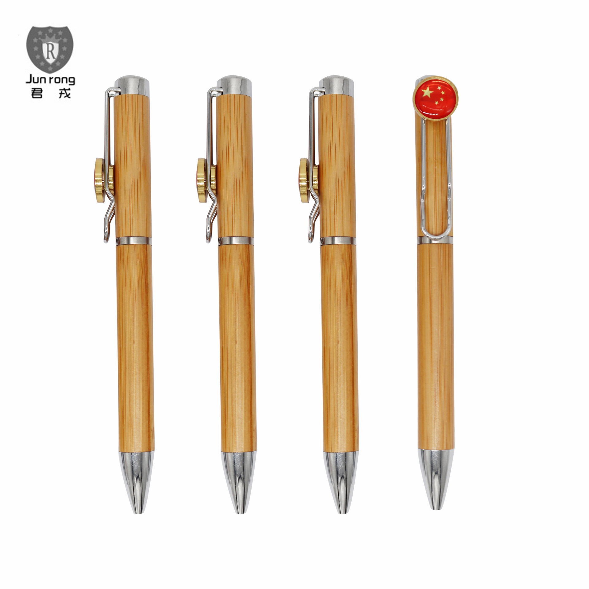 Pluma de bambú pluma de bambú fijo OGO Bolígrafo De Metal clip de la pluma transfronteriza especial para la nueva pluma