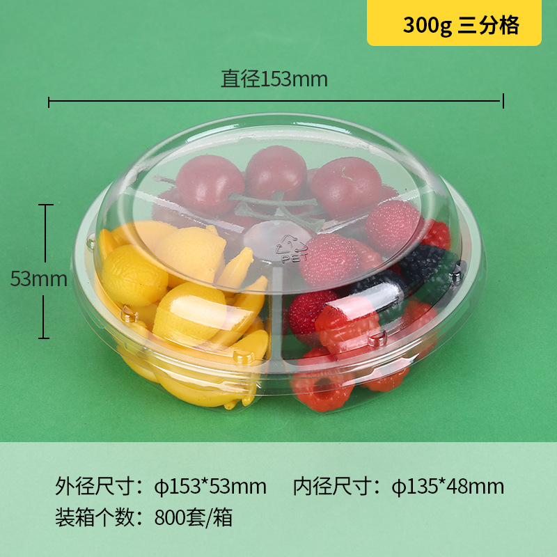 Cajas desechables para frutas, cajas para cortar frutas frescas, cajas para ensaladas, cajas de embalaje, platos divididos, cajas transparentes para frutas y verduras, cajas para fresas al por mayor