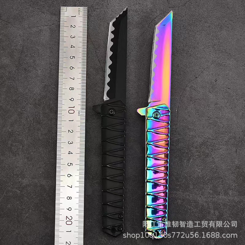 跨境热销户外狩猎口袋刀耐用的不锈钢小刀热销款小刀便携式折叠刀