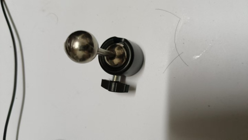手机直播支架通用1/4螺口配件 单孔三孔旋转球形万向迷你金属云台|undefined