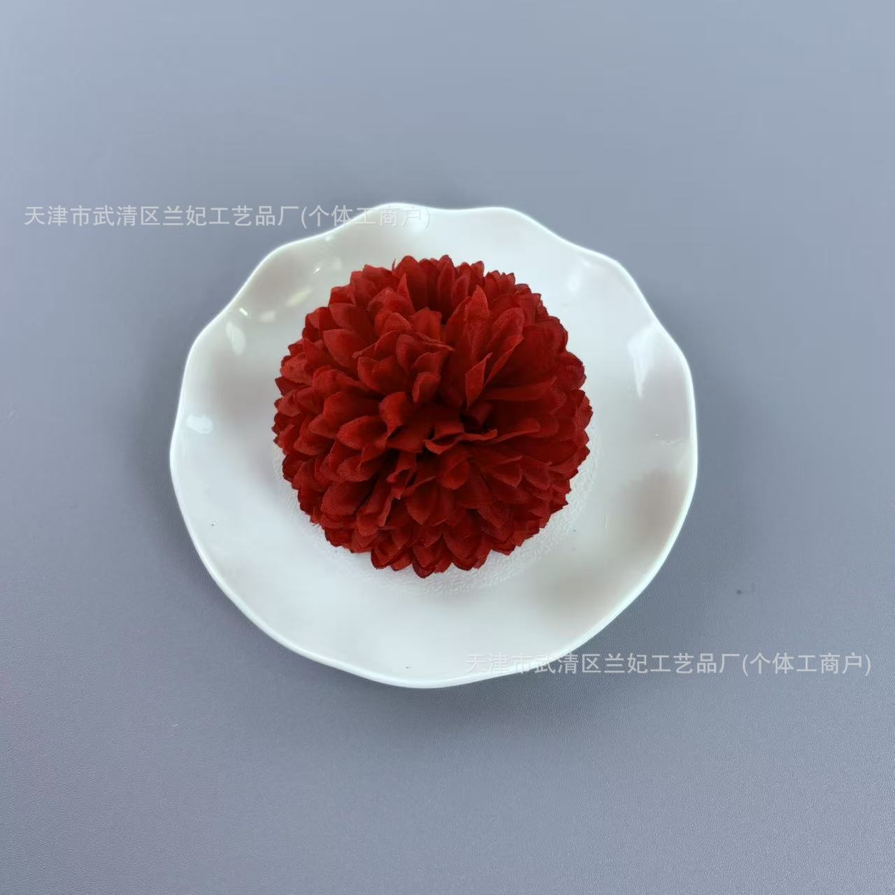 Simulación bola grande cabeza de crisantemo diámetro 10cm ping pong cabeza de crisantemo ramillete de bricolaje tocado baile muñeca flor horquilla