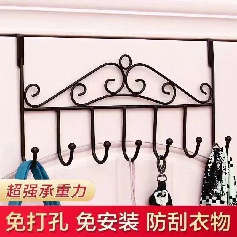 免打孔门后挂钩  墙上挂衣架门上挂架壁挂子无痕衣服帽衣钩一件|undefined