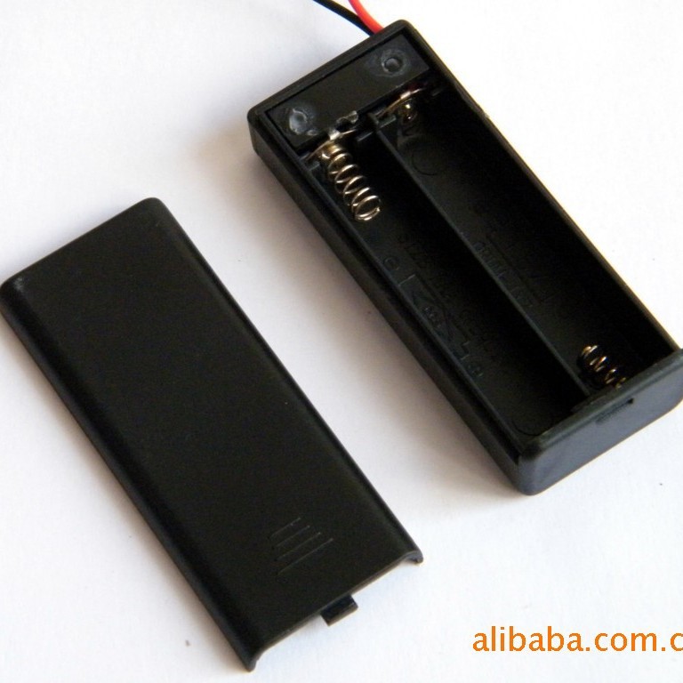 （厂家直销）2节7号带盖带开关电池盒