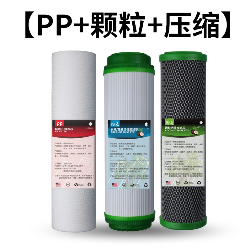 PP+颗粒炭+压缩炭一套 / 10寸