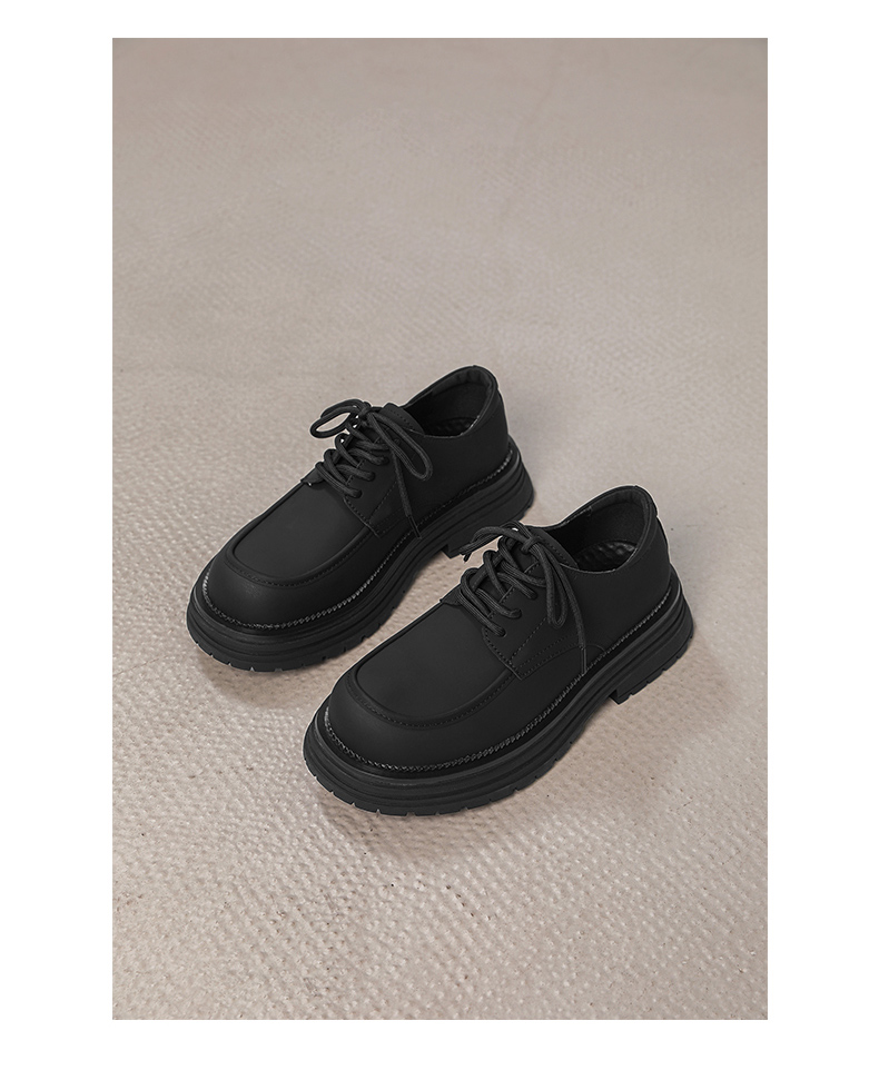 ShoeVault Herren Leder 2025 Neue Business Casual Schwarz Große Zehen Arbeits Frühling Herbst Dicke Sohle Derby Schuhe_voghion.com