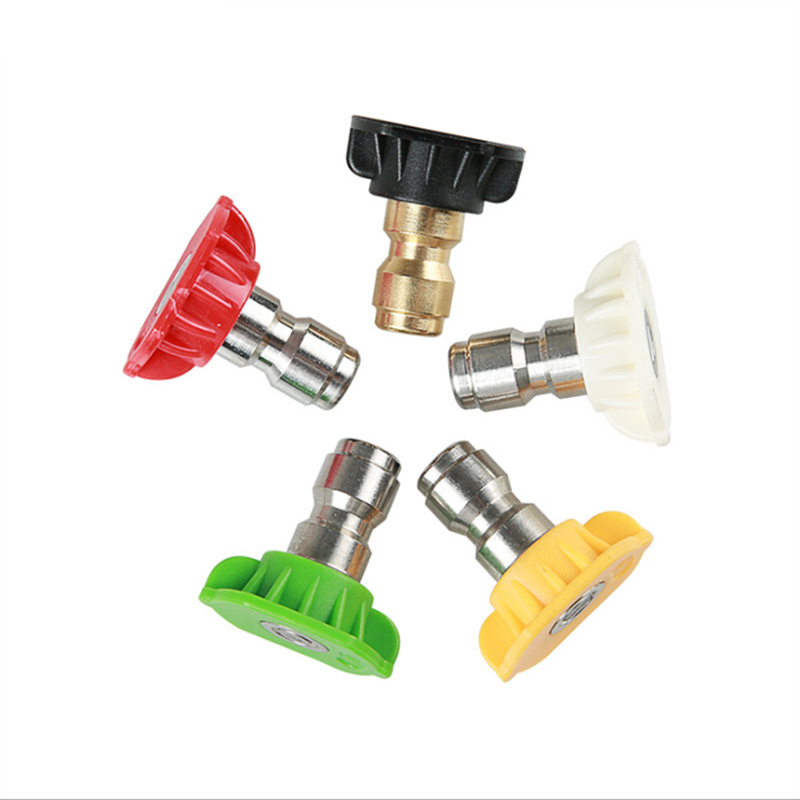 热销高压201不锈钢洗车水枪接头多角度喷嘴组合五色喷嘴清洗