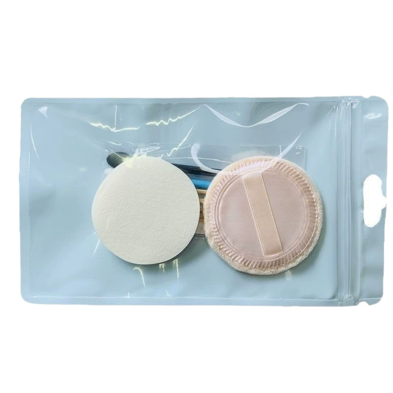 Makeup puff set (Studios Bride's) disposable sponges & brushes, multi-size 3–15 pcs, green/blue pack