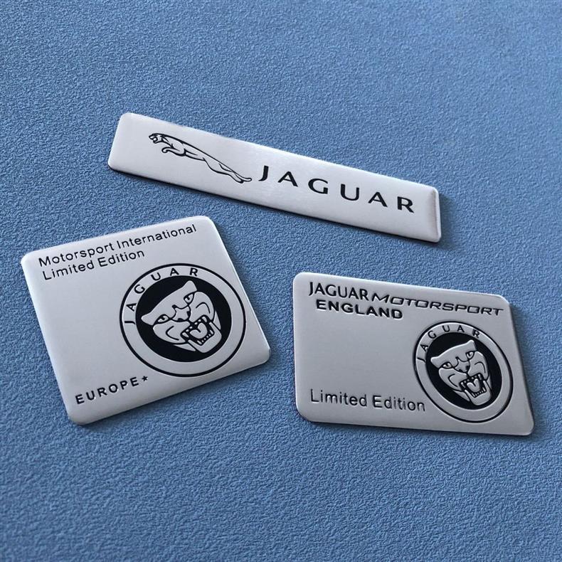 Suitable for Jaguar F-PACE car stickers, XJL car emblems, XFL rear tail emblems, XEL body stickers, and car modification metal stickers
