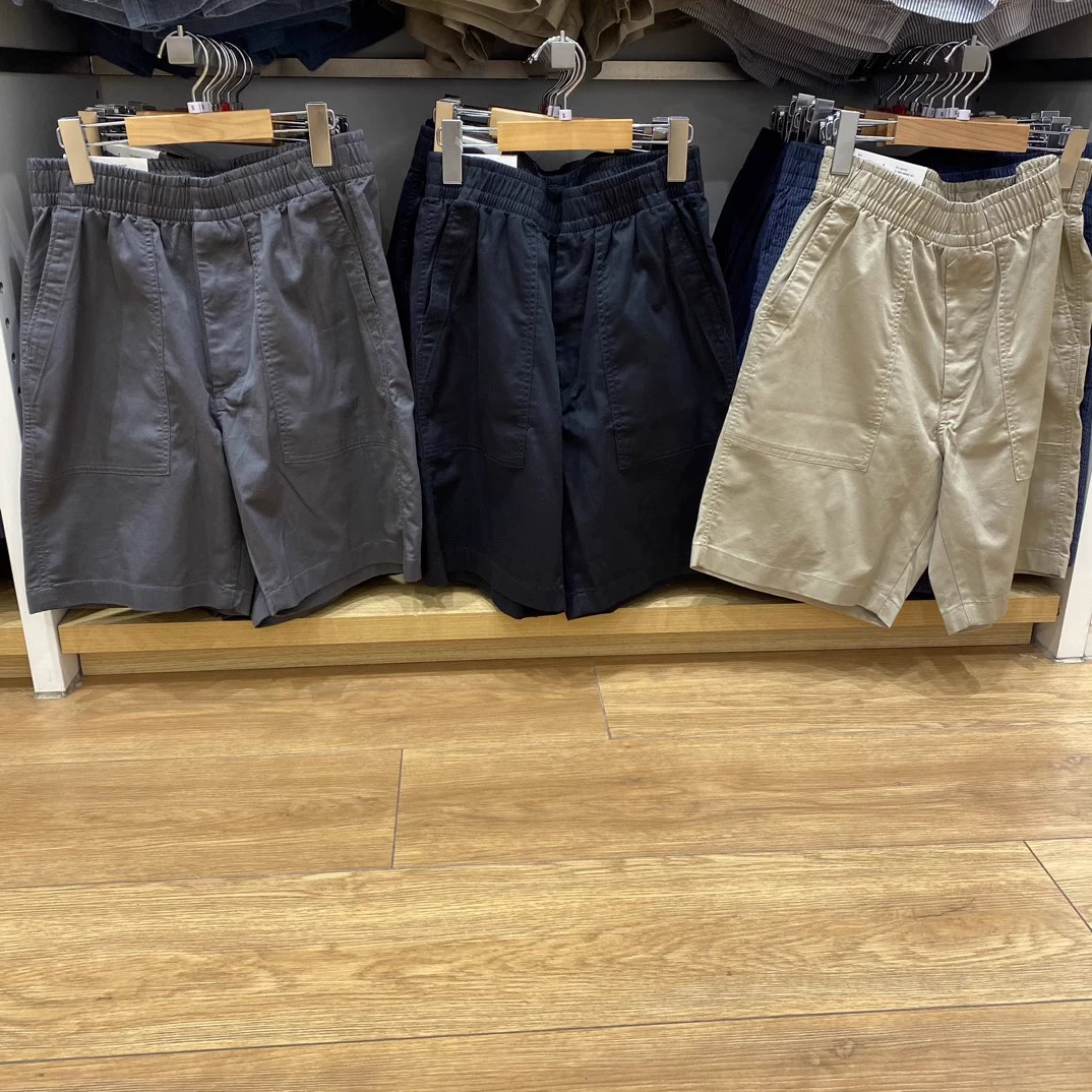 Новые мужские 2024 летние эластичные шнуровочные шорты повседневные спортивные укороченные брюки Y469337