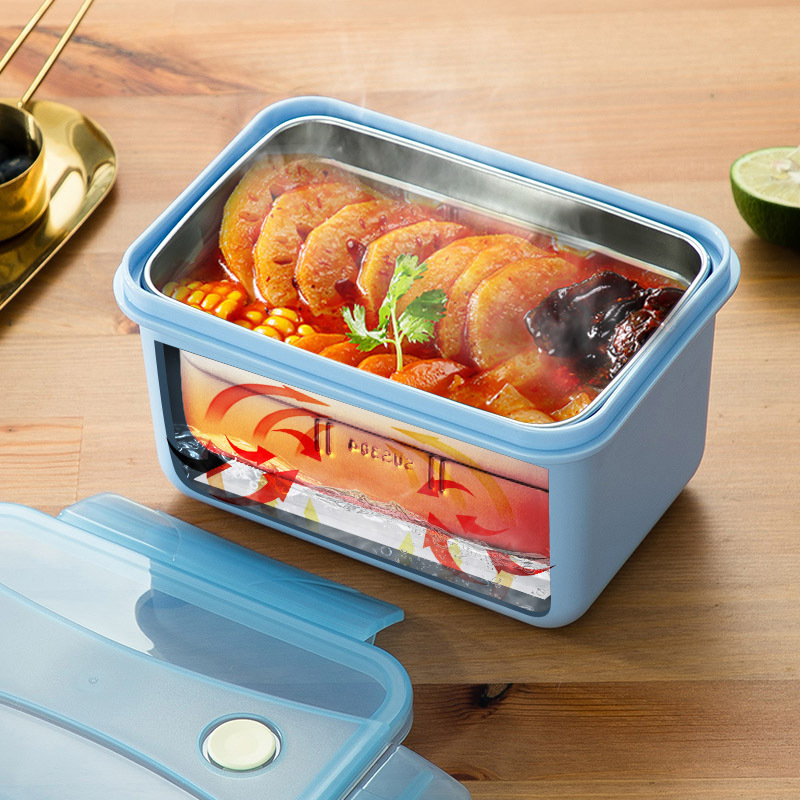 户外野营不锈钢不插电自热饭盒发热加热包便当盒自嗨火锅保温餐盒