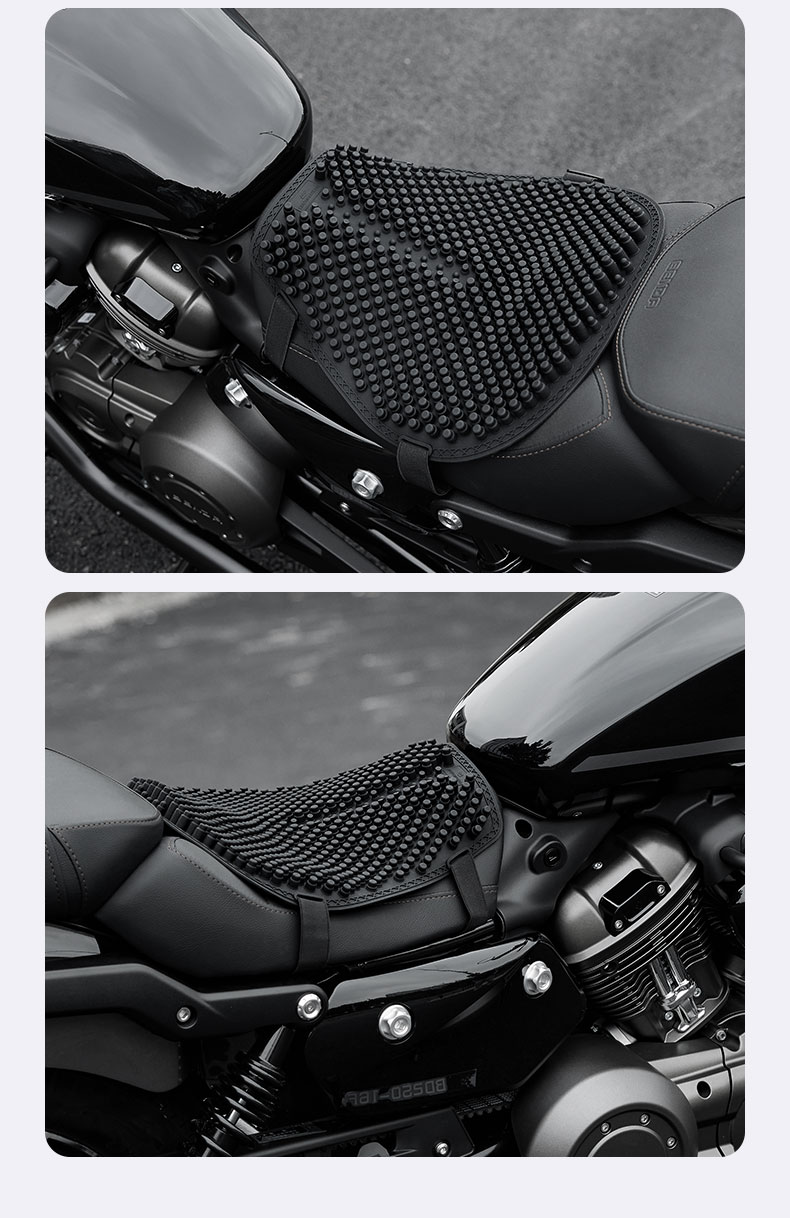 Summer motorcycle silicone seat cushion cover, sun-proof, shock-absorbing, waterproof, ventilated, universal for electric vehicles, breathable and heat-insulating pad