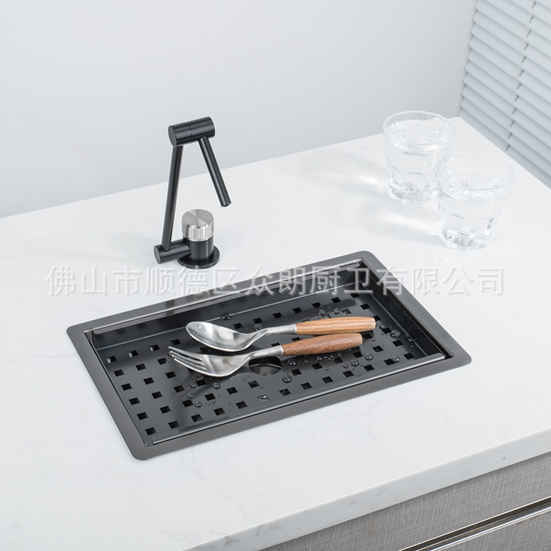 Sideboard Tea Bar Water Purification Faucet Water Tray with Mesh Cover Drip Tray Drinking Water Pipeline Machine to Connect the Sink Shallow Basin