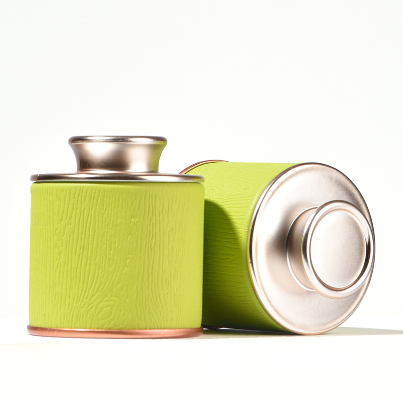 Portátil pequeña olla de té tarro de té caja de embalaje Té Negro Té Verde Oro Junmei túnica roja tarro vacío Universal Tarro de papel de tamaño pequeño