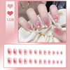 Long nail stickers, fake nails for nails for manicure, mid-length, 24 pieces, ready-made product, wholesale