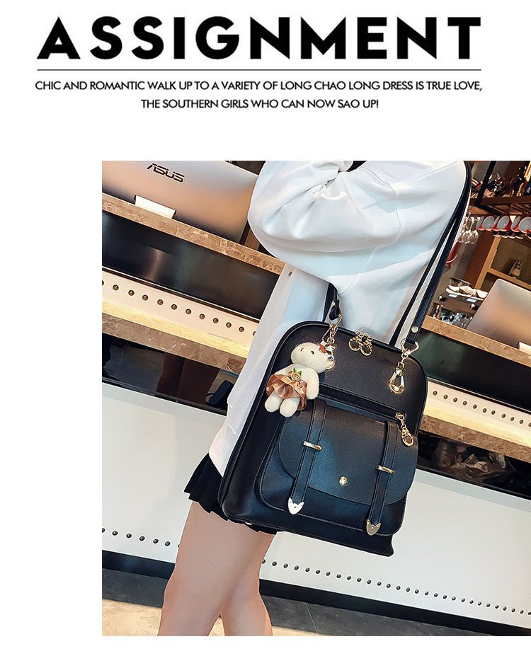 New style backpacks for women, fresh and cute student fashion and casual Korean-style women's bags, cross-border one-piece shipping worldwide undefined
