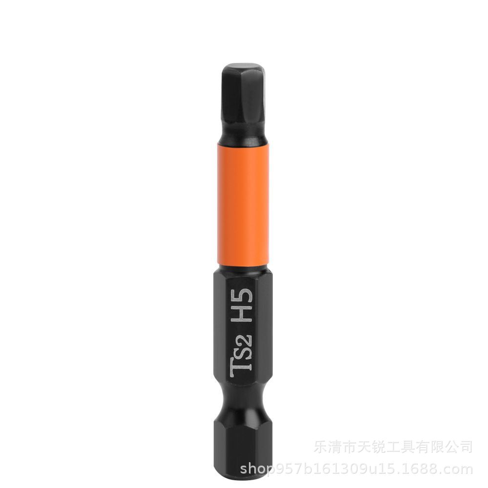 Cabeza de destornillador hexagonal de una sola cabeza Material 5A con cabeza de destornillador alargado magnético Taladro manual de cabeza de destornillador eléctrico 1/4 Cabeza de destornillador de 6 ángulos