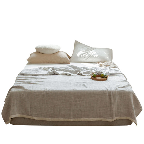 A-class maternity and baby-grade 100% cotton gauze towel blanket, pure cotton summer cool blanket, Japanese-style office nap mat, home use summer thin sheet B