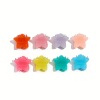 New candy -colored children's hair clamp jelly colorful stars hair clip cute girl broken hair small claw hair decoration