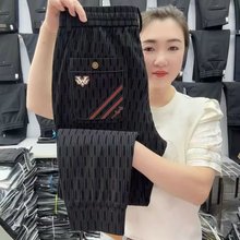 现货批发夏季新款百搭男士高档修身休闲裤潮流简约时尚运动长裤男