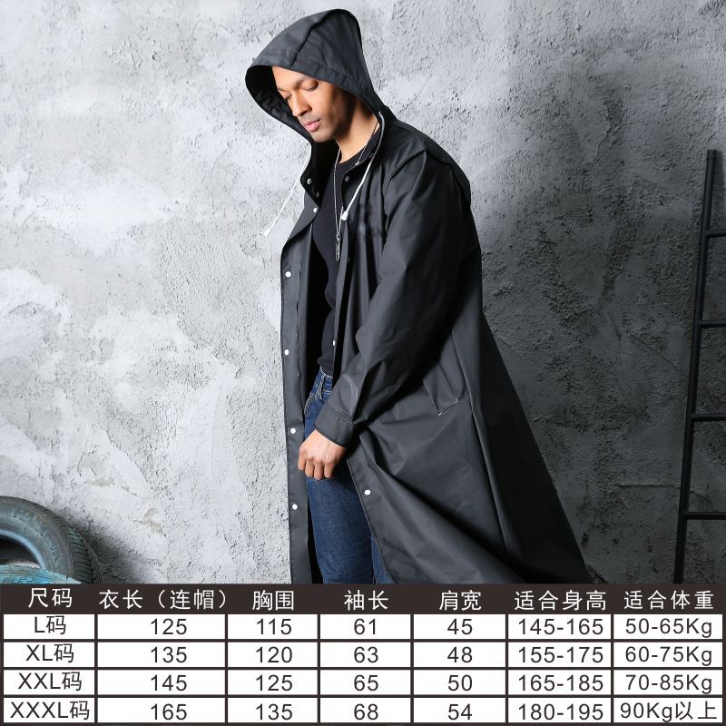 Impermeable moda unisex de una sola pieza al aire libre largo solo Eva poncho estudiante al por mayor antigua ciudad Yixu